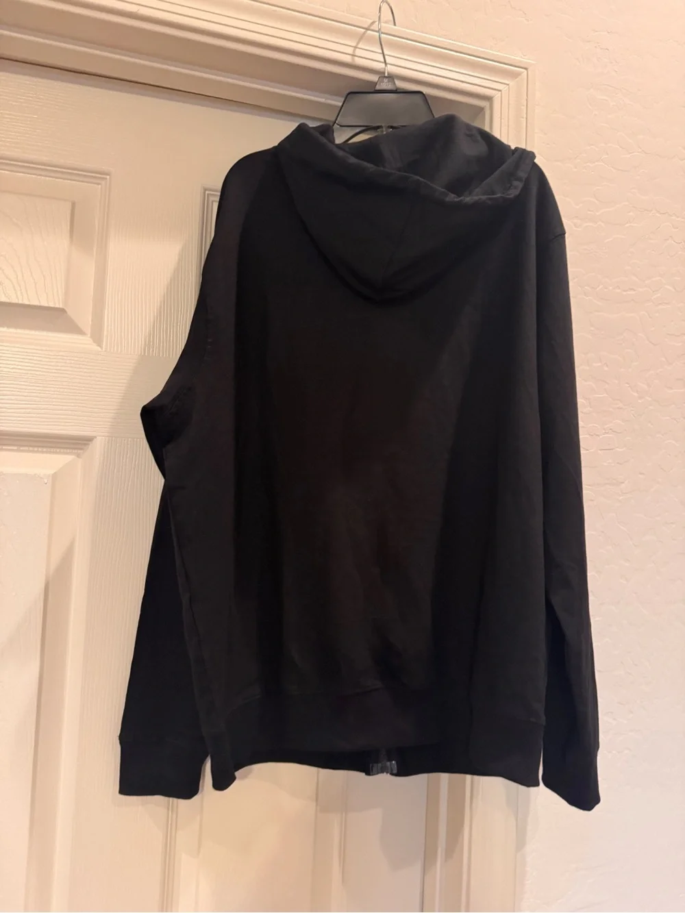 NWT USBD Unisex Dialysis Hoodie with Arm Zippers - Terry Cotton Black Size Large